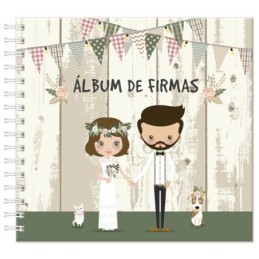 ╡LBUM DE FIRMAS NOVIOS RETRO