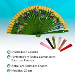 ABANICO DE MADERA "FLOWER"...