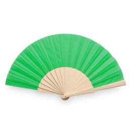 ABANICO DE TELA Y MADERA EN...