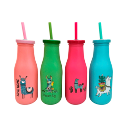 BOTELLA CRISTAL LLAMAS