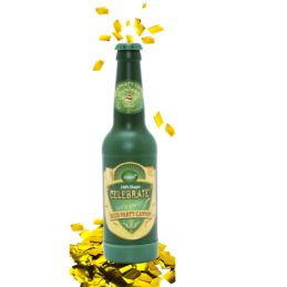 CAÑON CONFETIS DORADO EN...