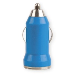 CARGADOR COCHE USB AZUL