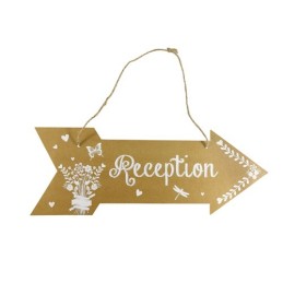 CARTEL FLECHA RECEPTION