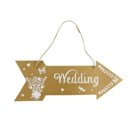 CARTEL FLECHA WEDDING