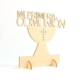 CARTEL MADERA "MI PRIMERA...