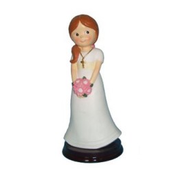 FIGURA PASTEL COMUNIαN NIÑA...