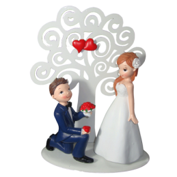 FIGURA PASTEL NOVIOS ╡RBOL