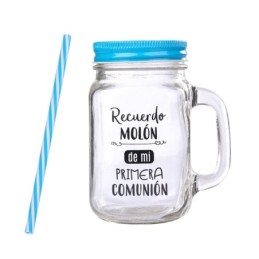 JARRA CRISTAL CON CAÑA...