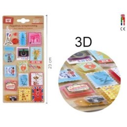 LOTE 19 PEGATINAS RELIEVE...