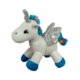 PELUCHE UNICORNIO AZUL