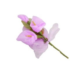 RAMILLETE DE TELA LIRIO LILA