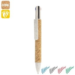 BOLIGRAFO 4 COLORES CORCHO...