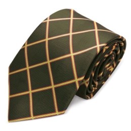 CORBATA ESPAÑA ROMBOS VERDE